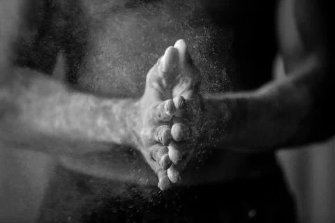 Powder slap Stock Photos