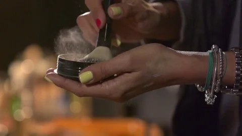 Powder slow motion Stock Footage 70145654