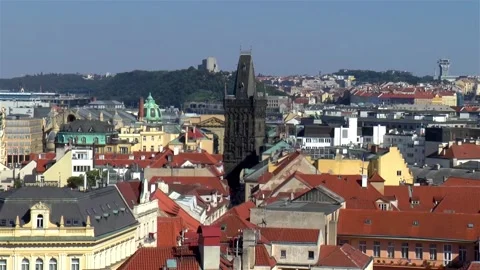 The Powder Tower, Prague. Stock Footage 144136702