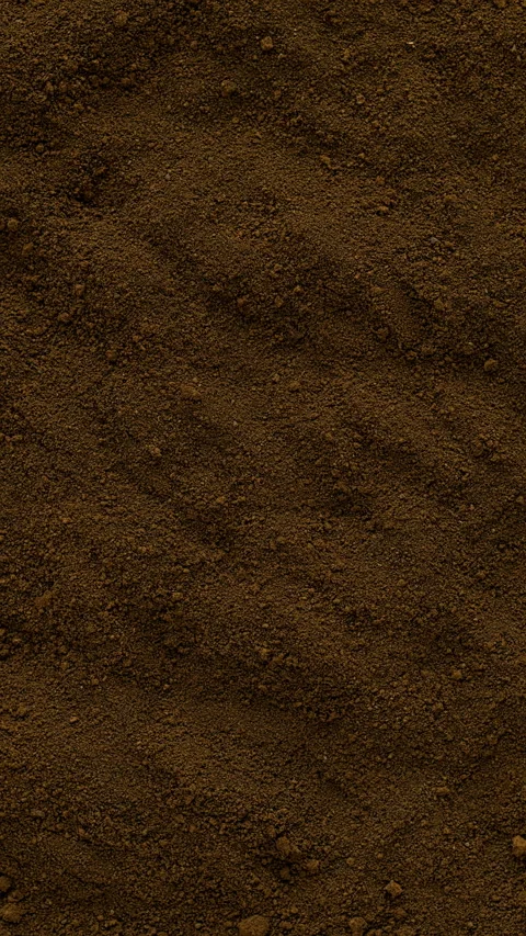 Powdered chaga background. Vertical video. Stock Footage 277538408