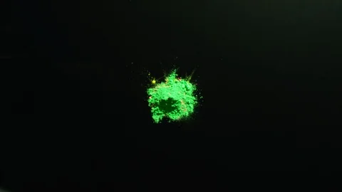 Powdered paint exploding in slow motion. Stock Footage 115895210