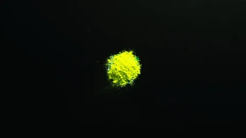 Powdered paint exploding in slow motion. Stock Footage 115895371