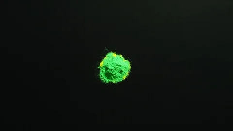 Powdered paint exploding in slow motion. Stock Footage 115898234
