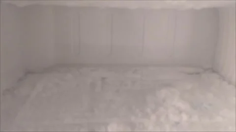 Like powdered snow in the freezer Stock Footage 291761731