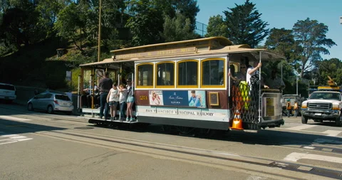 Powell Hyde cable car, SAN FRANCISCO, USA 動画素材 148770830