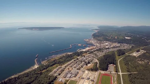 Powell River BC Canada Stock Footage 128829655