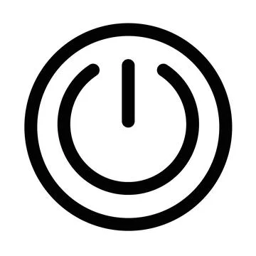 Power Activation Button icon design in filled and outlined style Stock Illustration