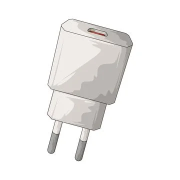 Power adapter illustration Stock Illustration