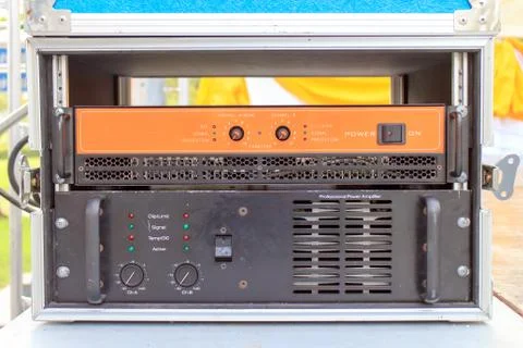 Power amp Foto stock