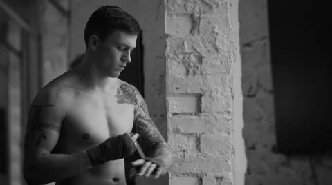Power and confidence. Black and white shot of a handsome confident profession Video stock 58556325