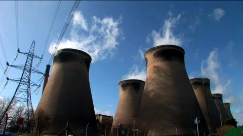 Power and pollution Stock Footage