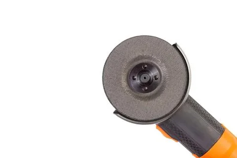 Power angle grinder tool with disc for cutting or grinding Stock Photos
