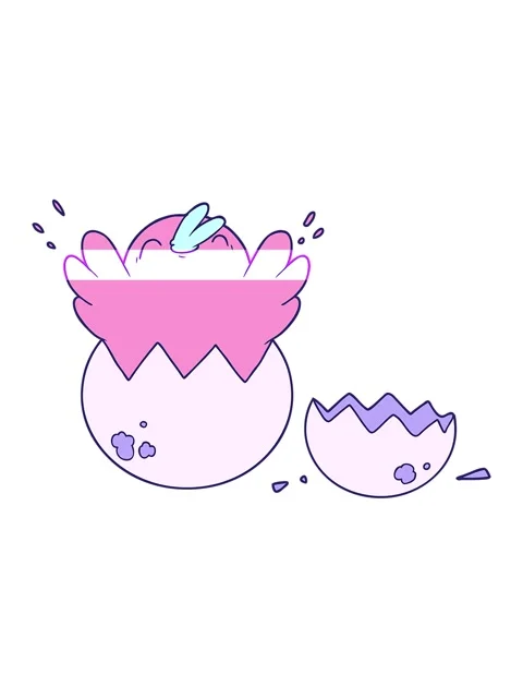Power up animation of cartoon chick hatching from egg Stock Footage 324351428
