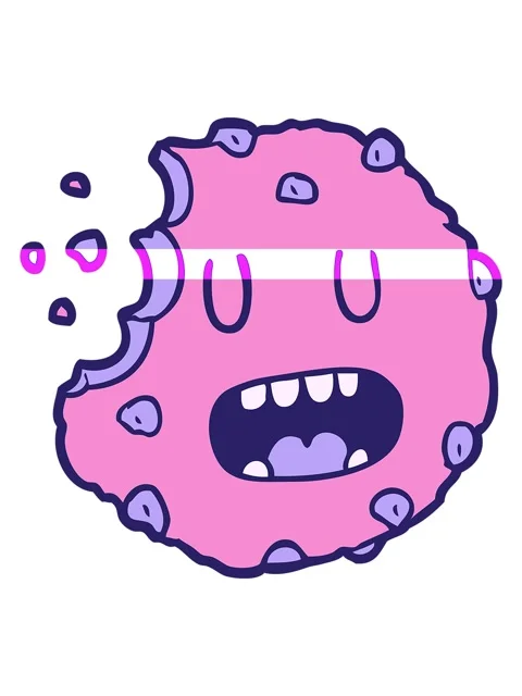 Power up animation of cartoon cookie Stock Footage 324456294