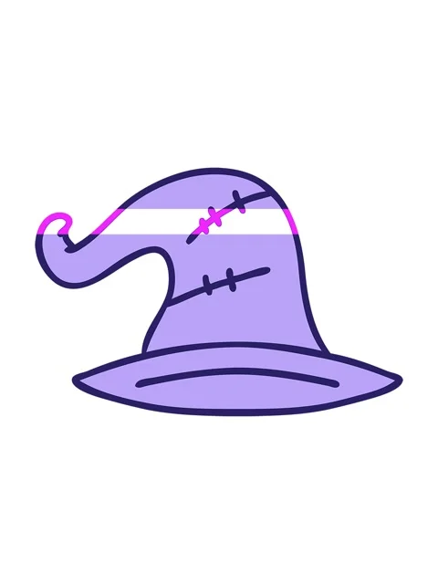 Power up animation of cartoon of an old wizard hat Stock Footage 324341277