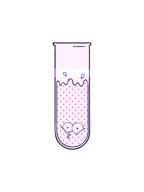 Power up animation of cartoon surprised test tube Stock Footage 324130700