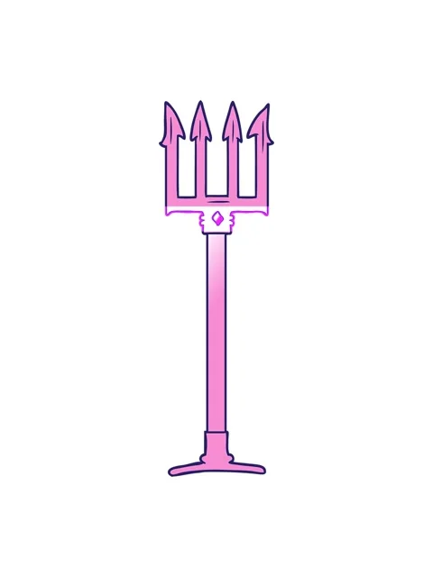 Power up animation of cartoon trident Video stock 324181765