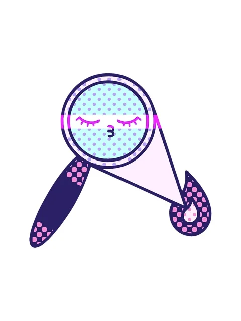 Power up animation of comic book style cartoon of a magnifying glass Stock Footage 323602987