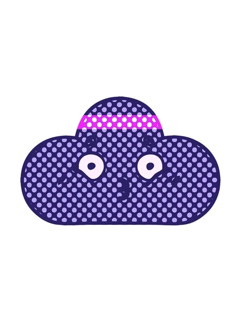 Power up animation of comic book style cartoon of a storm cloud Video stock 324094552