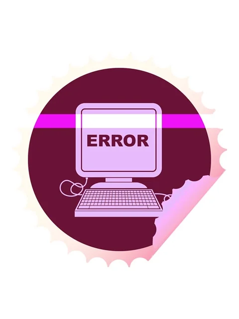 Power up animation of computer error vector illustration circular peeling s.. Stock Footage 324118149
