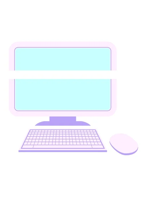 Power up animation of computer with wireless mouse and keyboard Stock Footage 324077197