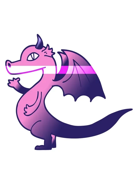 Power up animation of cute vector gradient illustration cartoon dragon Stock Footage 324472230