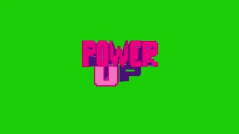 Power up animation on green screen 库存影片 331895598