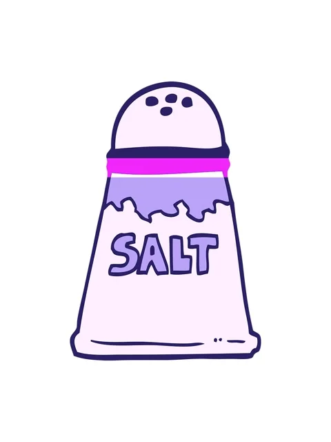 Power up animation of hand drawn doodle style cartoon salt shaker Stock Footage 324255155