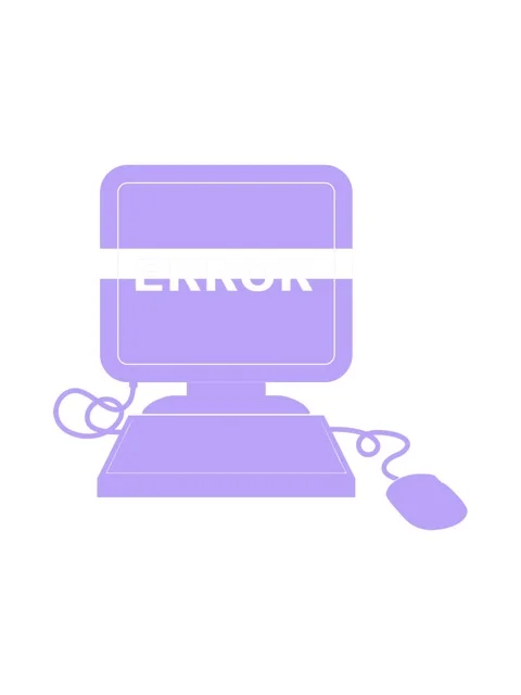 Power up animation of illustration of a computer error icon Stock Footage 324145344