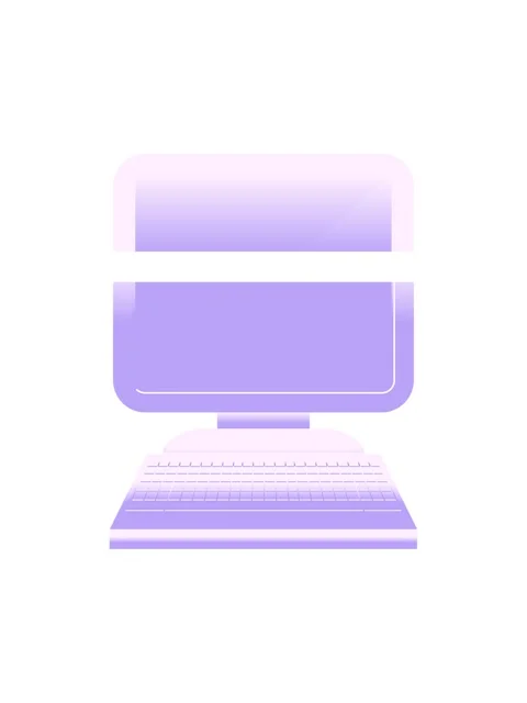 Power up animation of illustration of a computer in flat colour Stock Footage 324218869