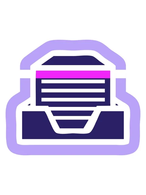 Power up animation of office paper stack icon symbol Video stock 324388256