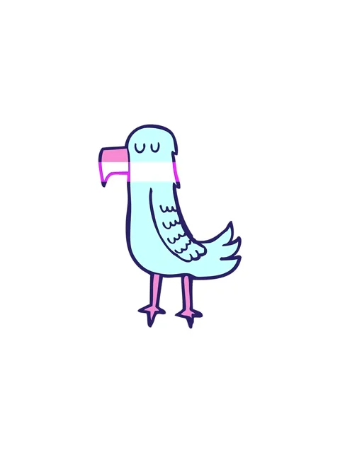Power up animation of parrot cartoon element Stock Footage 324076618