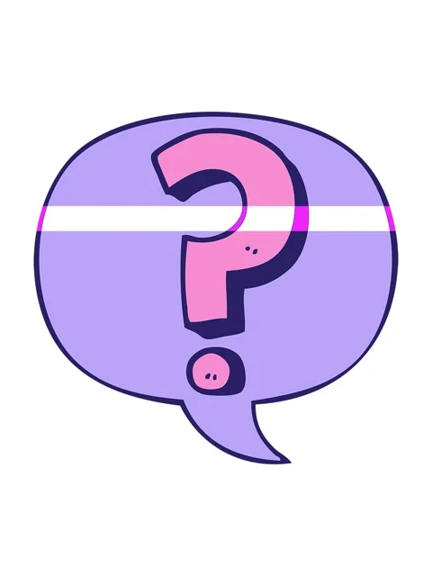 Power up animation of question mark with speech bubble Video stock 324135154