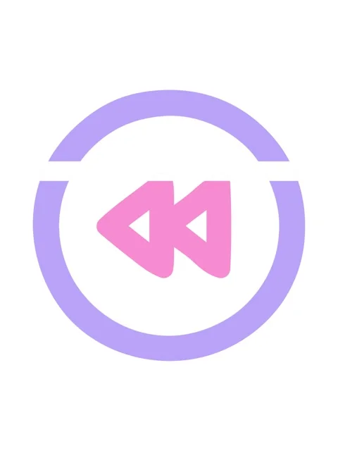 Power up animation of rewind button symbol icon Stock Footage 324150709