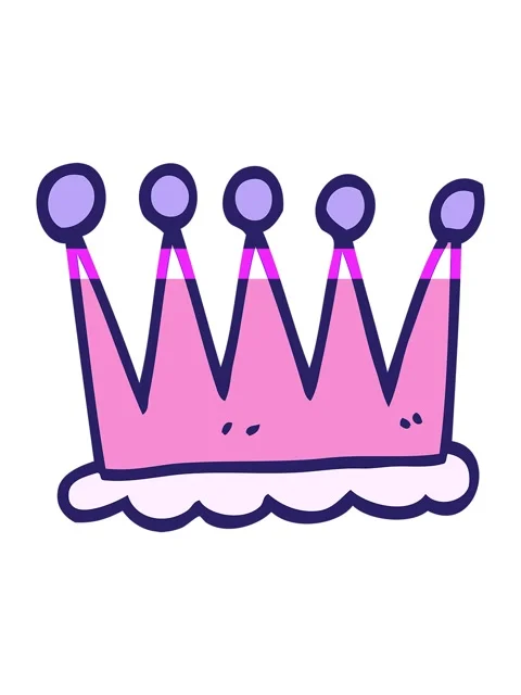 Power up animation of simple cartoon doodle crown Stock Footage 324439877