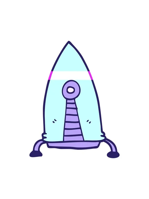 Power up animation of space rocket Stock Footage 324398205