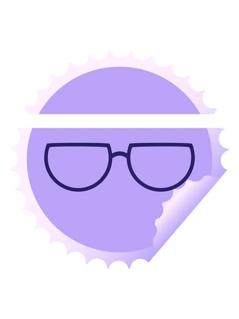 Power up animation of spectacles graphic vector illustration round sticker .. Stock Footage 324222748
