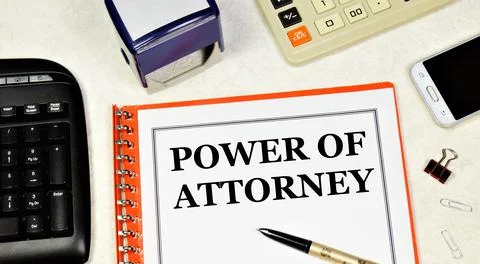 Power of attorney. Stock Photos