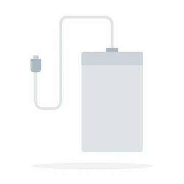 Power bank vector flat isolated Stock Illustration