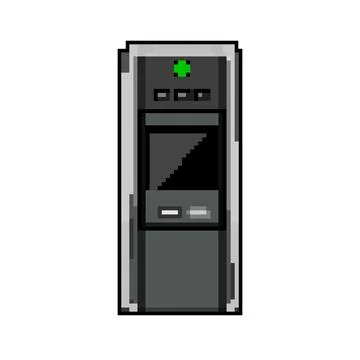 Power battery backup game pixel art vector illustration Stock Illustration