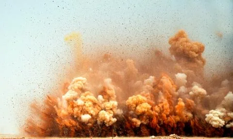 Power blast Stock Photos