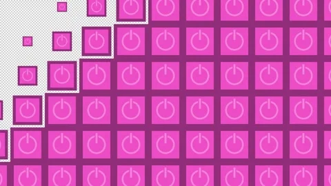 Power Block tile wave Transitions. 1080p - 30 fps - Alpha Channel (3) Stock Footage 256093832