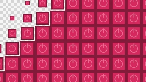 Power Block tile wave Transitions. 1080p - 30 fps - Alpha Channel (7) Stock Footage 256093835