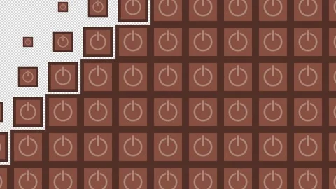 Power Block tile wave Transitions. 1080p - 30 fps - Alpha Channel (8) Stock Footage 256093841