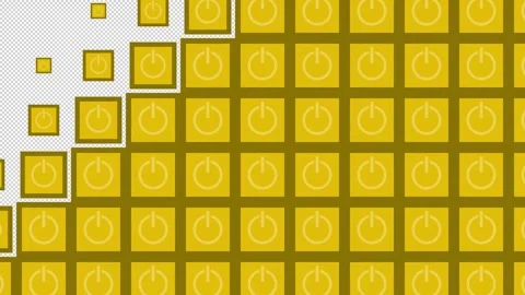 Power Block tile wave Transitions. 1080p - 30 fps - Alpha Channel (9) Stock Footage 256093861