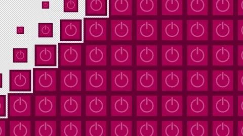 Power Block tile wave Transitions. 1080p - 30 fps - Alpha Channel (10) Stock Footage 256093871