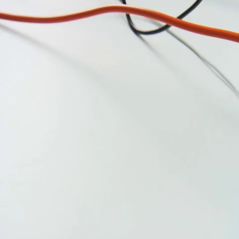 Power Board With Various Cables Plugged In Stock Footage 69712868