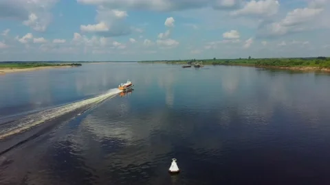 Power boat. Stock Footage 155700970
