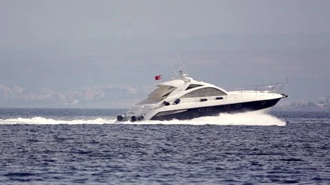 Power Boat Stock Footage 218621840