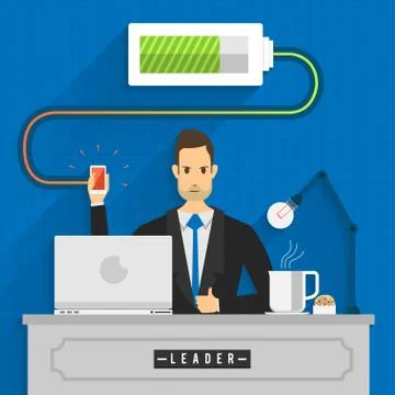 Power of Brain Stock Illustration